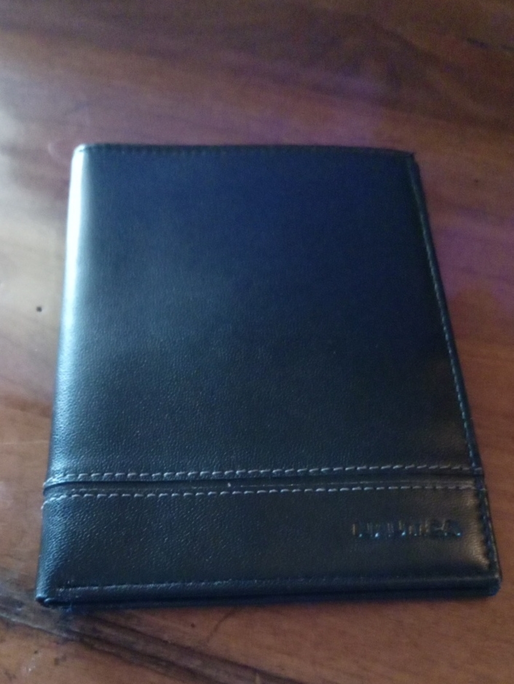 Nautica Black Bi-Fold Leather Wallet